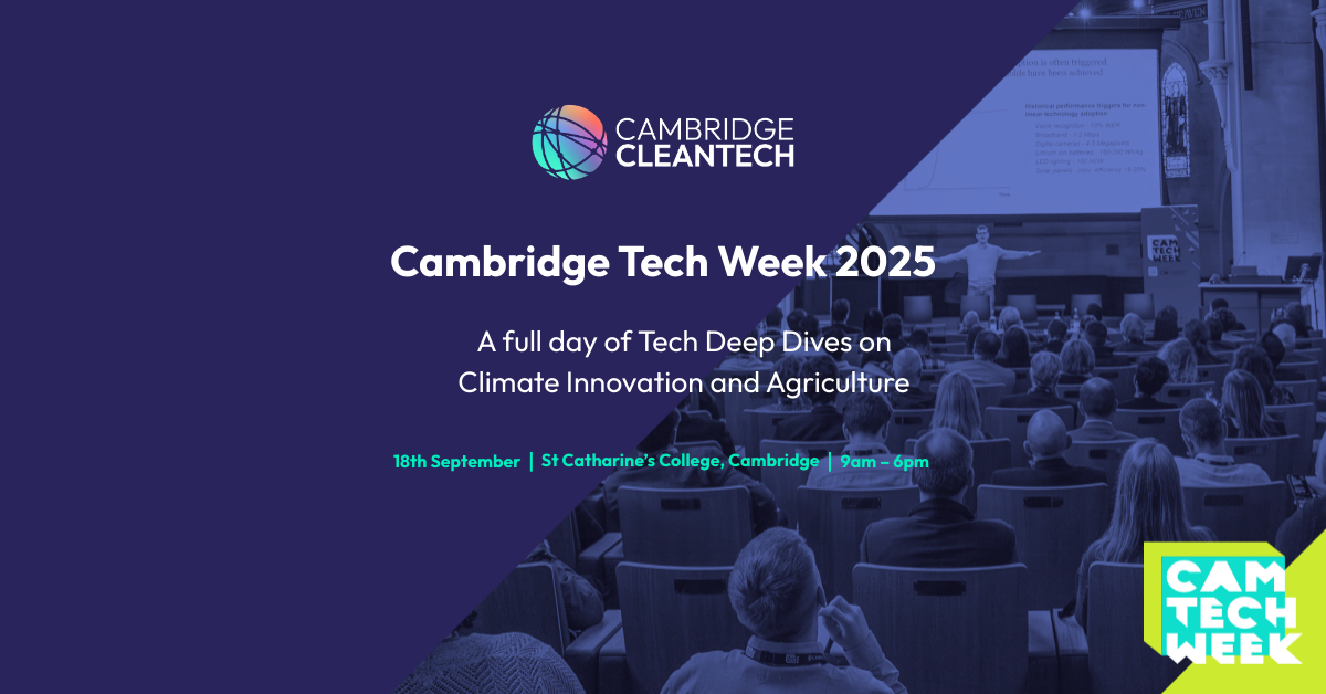 Cambridge Tech Week 2025: Climate Innovation and Agriculture