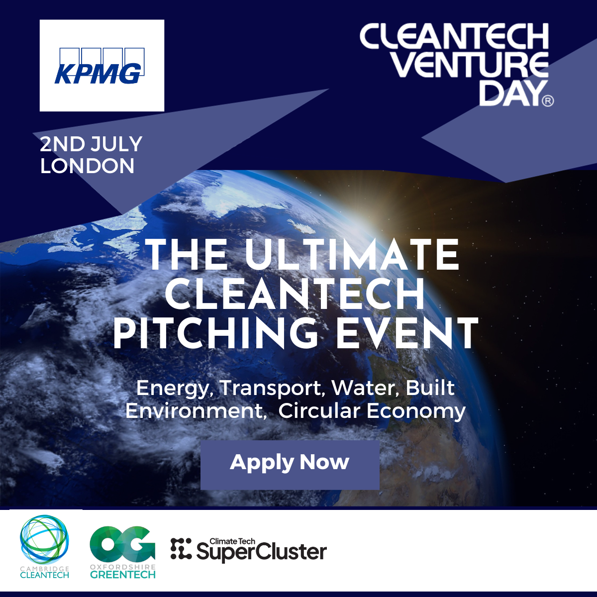 Cleantech Venture Day - Applications Open