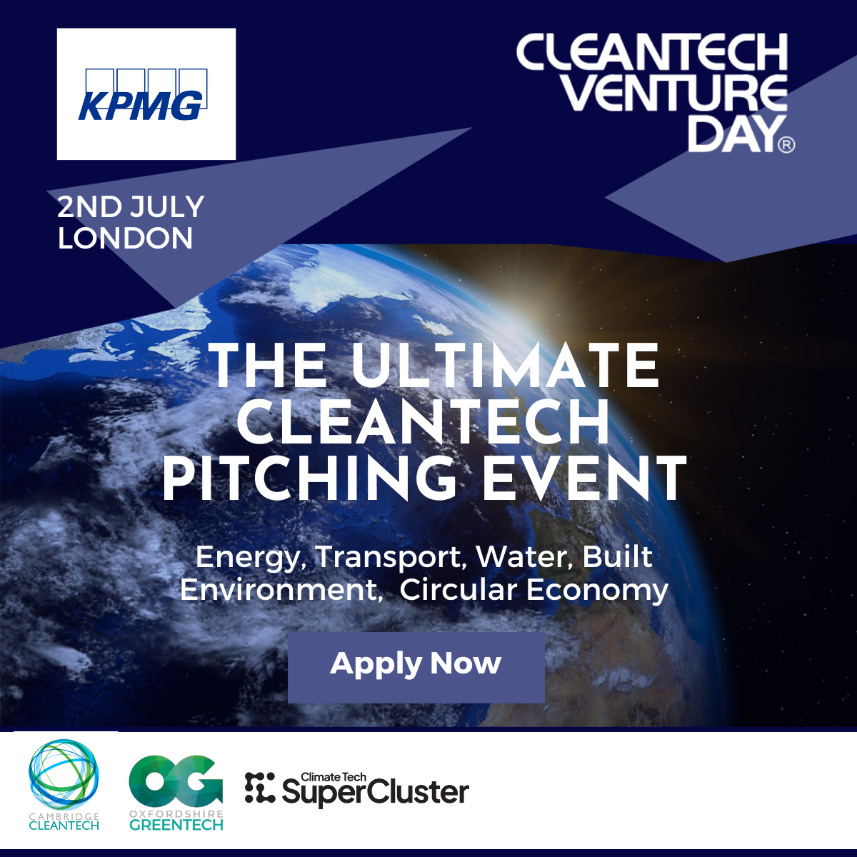 Cleantech Venture Day - Applications Open 