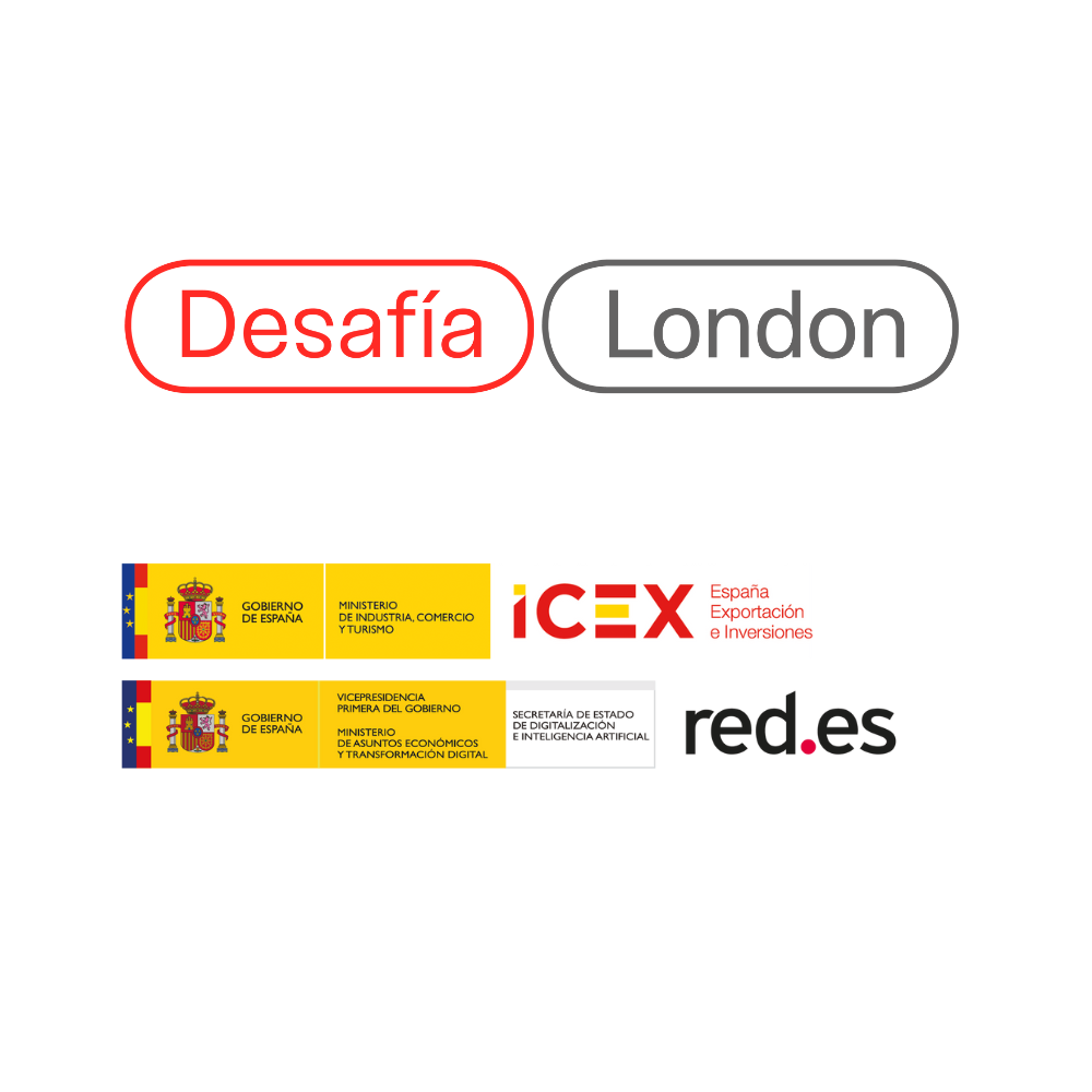 Desafía, ICEX and Red.es Logos 